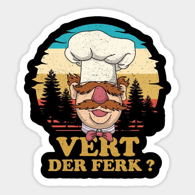 Vert Der Ferk Sticker by night sometime